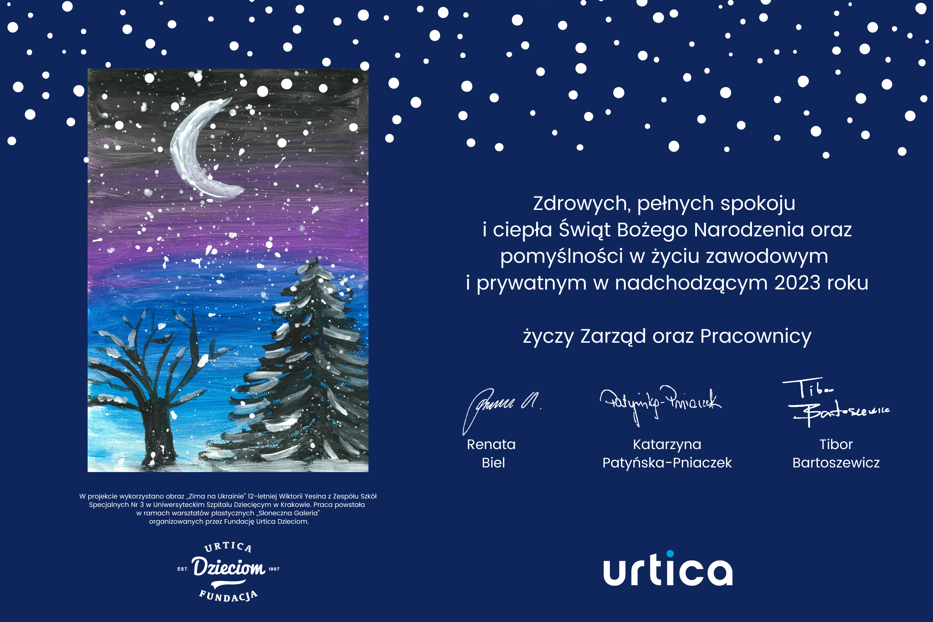 kartka świąteczna Urtica 2022